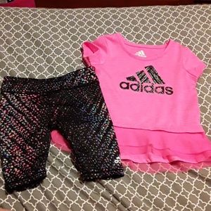 Adidas shirt and capris